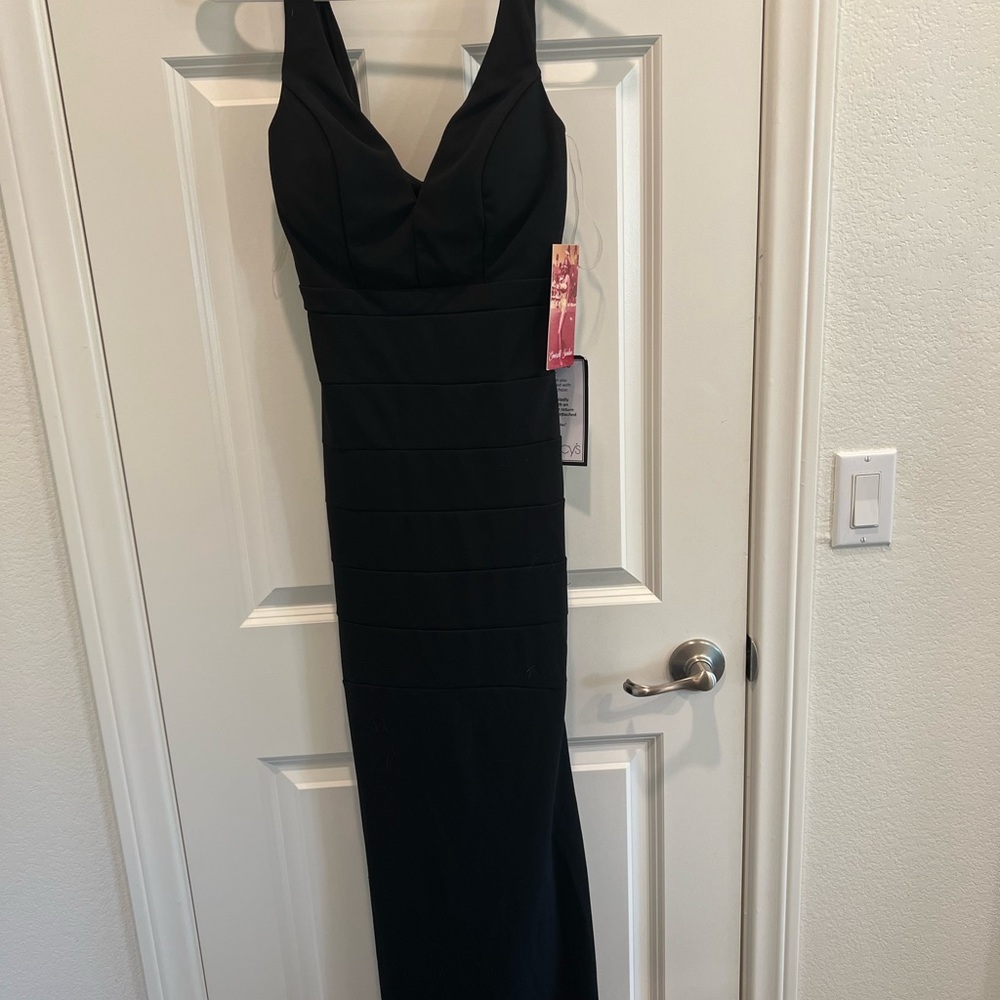 Womens Black formal long  dress